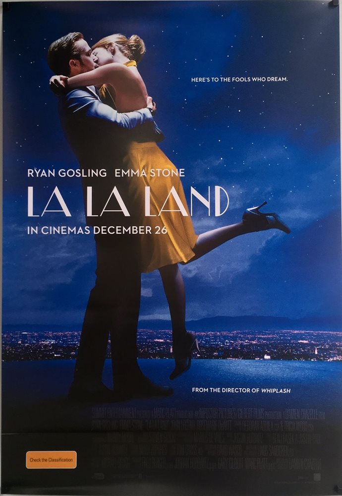 Original La La Land Movie Poster - Musical - Ryan Gosling - Emma Stone